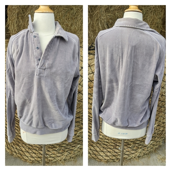 Vintage Silver Pony Velour Polo - Picture 2 of 3
